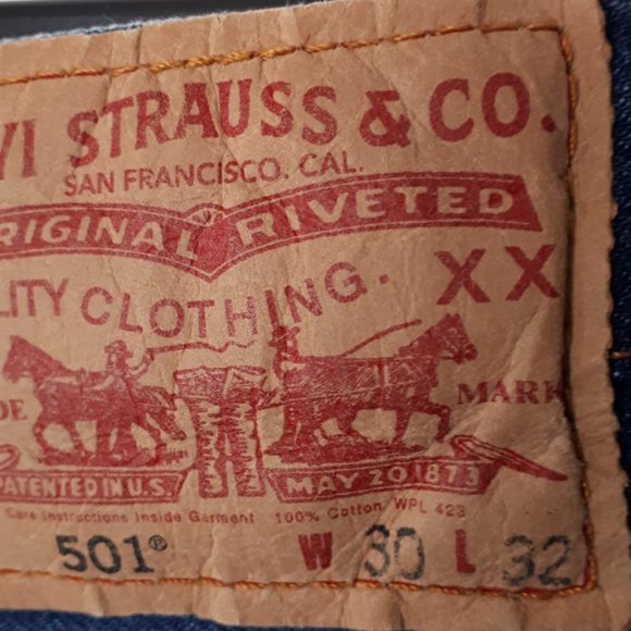 Levis 501 Blue jeans - Picture 3 of 3